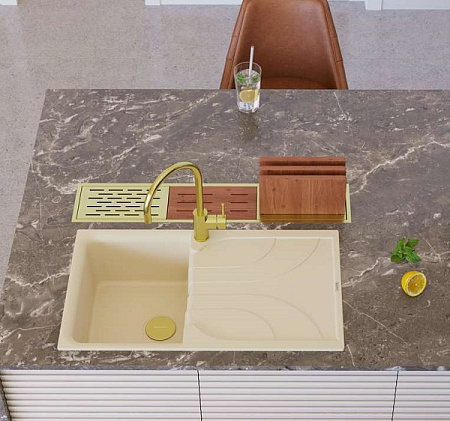 Кухонная мойка Omoikiri Yasugata 86-PL 86х50 платина