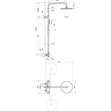 Душевая стойка Ravak X07P643 DS 091.00 