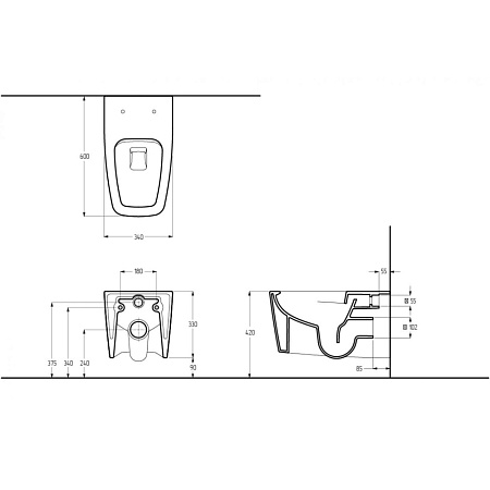 Унитаз подвесной Migliore Unica 32058 белый