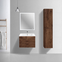 Мебель для ванной Vincea Mia Slim VMC-2MC700S1RW 70 подвесная, 2 выкатных ящика, R.Wood