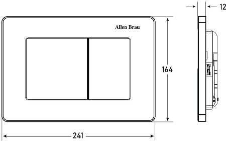 Кнопка смыва Allen Brau Infinity 9.20006.BN сталь браш