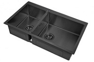 Мойка кухонная Zorg Inox Pvd PVD 78-2-51-R GRAFIT графит