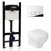 Комплект 4в1 инсталляции с WC и клавишей Valsir KIT VSCR 7212 Slim P3 белый/хром Комплект 4в1 инсталляции с WC и клавишей Valsir KIT VSCR 7212 Slim P3 белый/хром