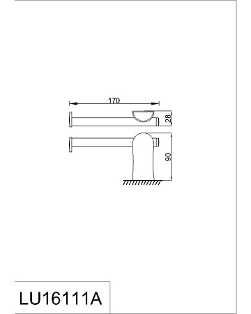 Держатель туалетной бумаги RUSH Luson LU16111А хром