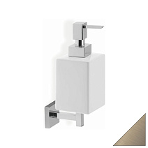 Дозатор для жидкого мыла Stil Haus Urania U30(36-BI) никель сатин/белый