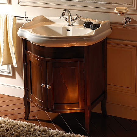 Раковина Kerasan Retro 104601*1 69 с 1 отверстием под смеситель, белый