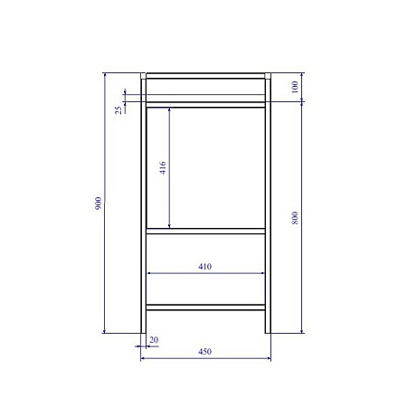 Тумба с раковиной Cersanit Botanique 63014 80 зелёный