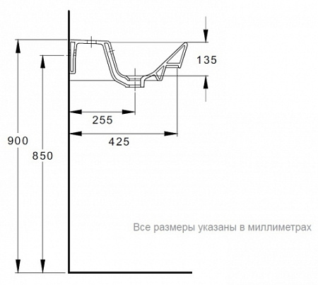 Раковина Jacob Delafon Reve E4800-00 120х46,5 см