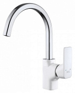 Смеситель D&K Berlin Steinbeis DA1432416 для кухонной мойки, белый Смеситель D&K Berlin Steinbeis DA1432416 для кухонной мойки, белый