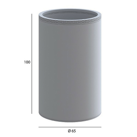 Стакан Boheme Uno 10982-CR для зубных щеток, хром