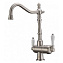 Смеситель Zorg Sanitary ZR 326 YF NICKEL для кухонной мойки, никель