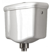 Бачок для унитаза с низкой трубой Kerasan Waldorf 418201 с отверстием для кнопки, белый