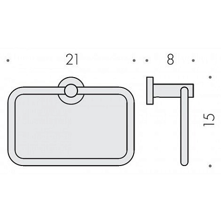 Полотенцедержатель Colombo Plus W4931.NM 21 кольцо, черный матовый