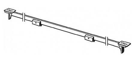 Дизайн-вставка Viega Advantix Vario 686291 SR2 L300–1200 для душевого лотка хром