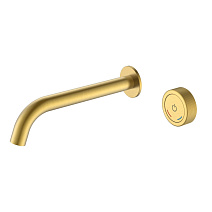 Смеситель Boheme Tech 158/2-MG для раковины, автоматический, золото матовое