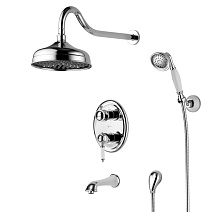 Душевой комплект Lemark Villa LM4822C для ванны с душем, хром
