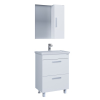 Мебель для ванной Grossman Нео 106028 60 напольная, 2 ящика, белый