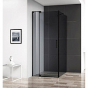 Душевой уголок Cezares Slider SLIDER-AH-1-100-80/90-GRIGIO-NERO