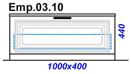 Тумба Aqwella 5 stars Empire Emp.03.10/W 100 напольная белый