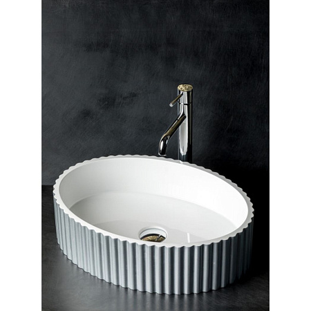 Раковина Armadi Art Canale 878-S рифленая, серебро