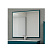 Зеркало Cezares Tiffany 45045 90*73 реверсивное, Blu Petrolio