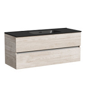 Тумба с раковиной Sancos Urban 120 UR120-1EG дуб галифакс натуральный/черный