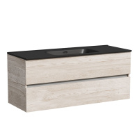 Тумба с раковиной Sancos Urban 120 UR120-1EG дуб галифакс натуральный/черный