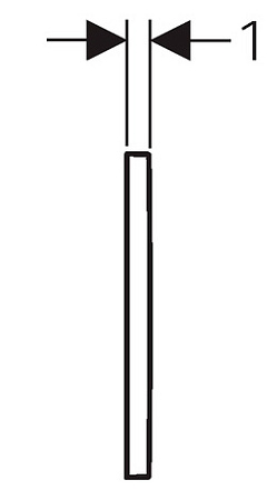 Кнопка смыва Geberit Omega 30 115.080.KJ.1 хром, белый