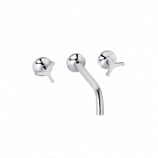 Смеситель Kludi Nova Fonte Deco 201460539 для раковины, на три отверстия, хром