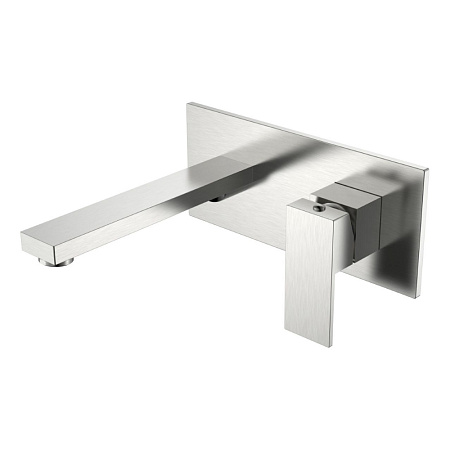 Смеситель Boheme Qubic 475-NB для раковины, никель брашированный