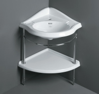 Консоль напольная с раковиной Simas Arcade 1011cr с 1 отверстием под смеситель хром