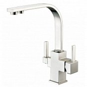 Смеситель Zorg Sanitary ZR 332 YF SATIN для кухонной мойки, сатин