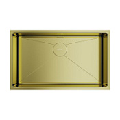 Кухонная мойка Omoikiri Taki 85-2-LB-U/IF-LG SIDE  44x74x20 светлое золото