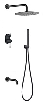 Душевой комплект Boheme Uno 464-2-B для ванны с душем, черный Душевой комплект Boheme Uno 464-2-B для ванны с душем, черный