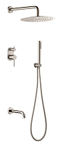 Душевой комплект Boheme Uno 464-2-NB для ванны с душем, никель брашированный Душевой комплект Boheme Uno 464-2-NB для ванны с душем, никель брашированный
