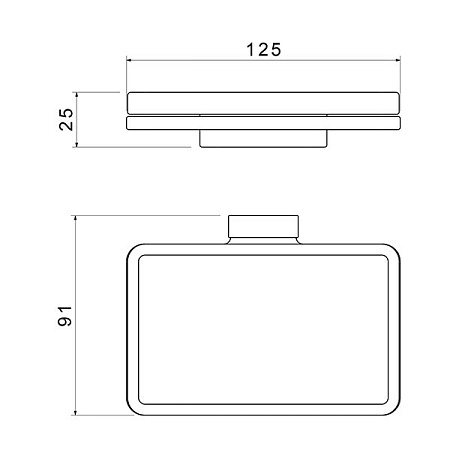 Мыльница Timo Torne 43022/03 черный