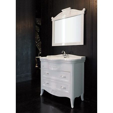 Зеркало BelBagno Primavera BB45S/WA 100 белое античное
