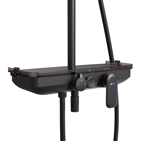 Душевая стойка Lemark Tropic LM7012BL черный