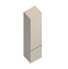 Шкаф-пенал Kerama Marazzi Cubo CUB.165Lh\LIM 35 левый, лимо матовый