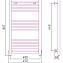 Полотенцесушитель водяной Сунержа Модус 800х400 хром - фото 3