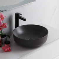 Раковина накладная BelBagno BB1315-H311 41x41x13 серый матовый
