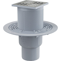 Душевой трап AlcaPlast APV6411 выпуск прямой, гидрозатвор мокрый