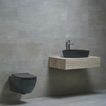 Унитаз подвесной beWash Bogen 88303270 с системой микролифт, черный матовый