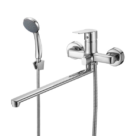 Смеситель для ванны с длинным изливом Milardo Helic HELSB02M10 хром