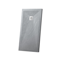 Поддон для душа из искусственного камня Vincea VST-4SR9016G 160x90x3 серый