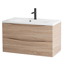 Тумба с раковиной BelBagno Marino MARINO-800-2C-SO-WO-P 80 rovere bianco Тумба с раковиной BelBagno Marino MARINO-800-2C-SO-WO-P 80 rovere bianco