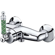 Смеситель Boheme Vogue 224-MR-GR для душа, хром/бирюзовый Murano