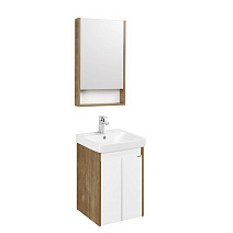 Мебель для ванной Aquaton Сканди 1A278701SDZ90 45 с дверками, белый/дуб рустикальный Мебель для ванной Aquaton Сканди 1A278701SDZ90 45 с дверками, белый/дуб рустикальный