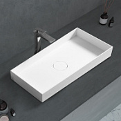 Раковина накладная ABBER Stein AS2622 белый матовый