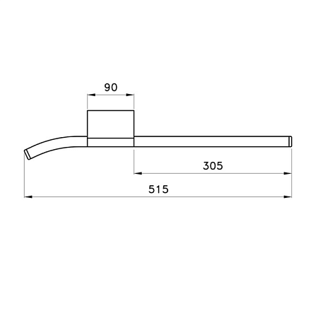 Полотенцедержатель Stella Bamboo BT 10000 CR00 30 хром